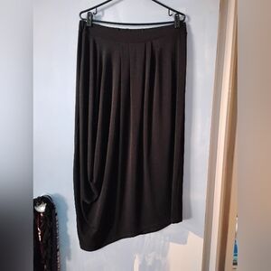 Gershon Bram Lagenlook Draped Asymmetric Hem Balloon Pull On Skirt XXL